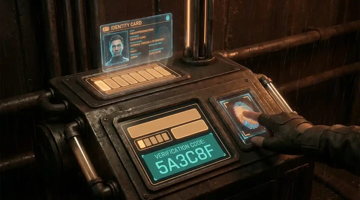 麻将胡了 赛博身份认证系统界面